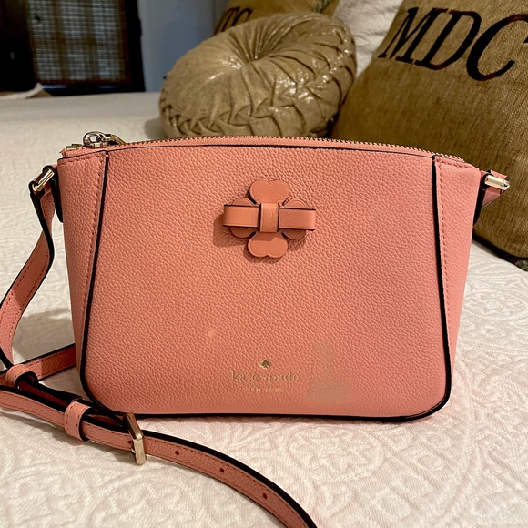 Kate Spade Shoulder Bag Clover Pink Leather _8665 - Picture 1 of 12